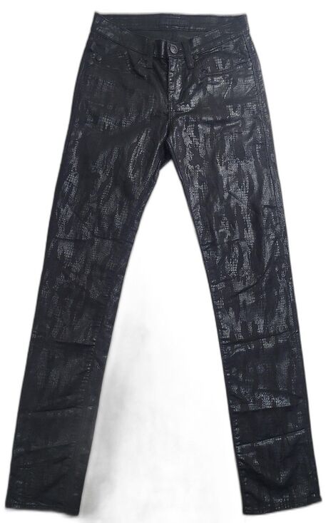 Rock & Republic Denim - Rock & Republic Berlin Jeans Womens 6 Black Midrise Skinny Animal Print Stretch